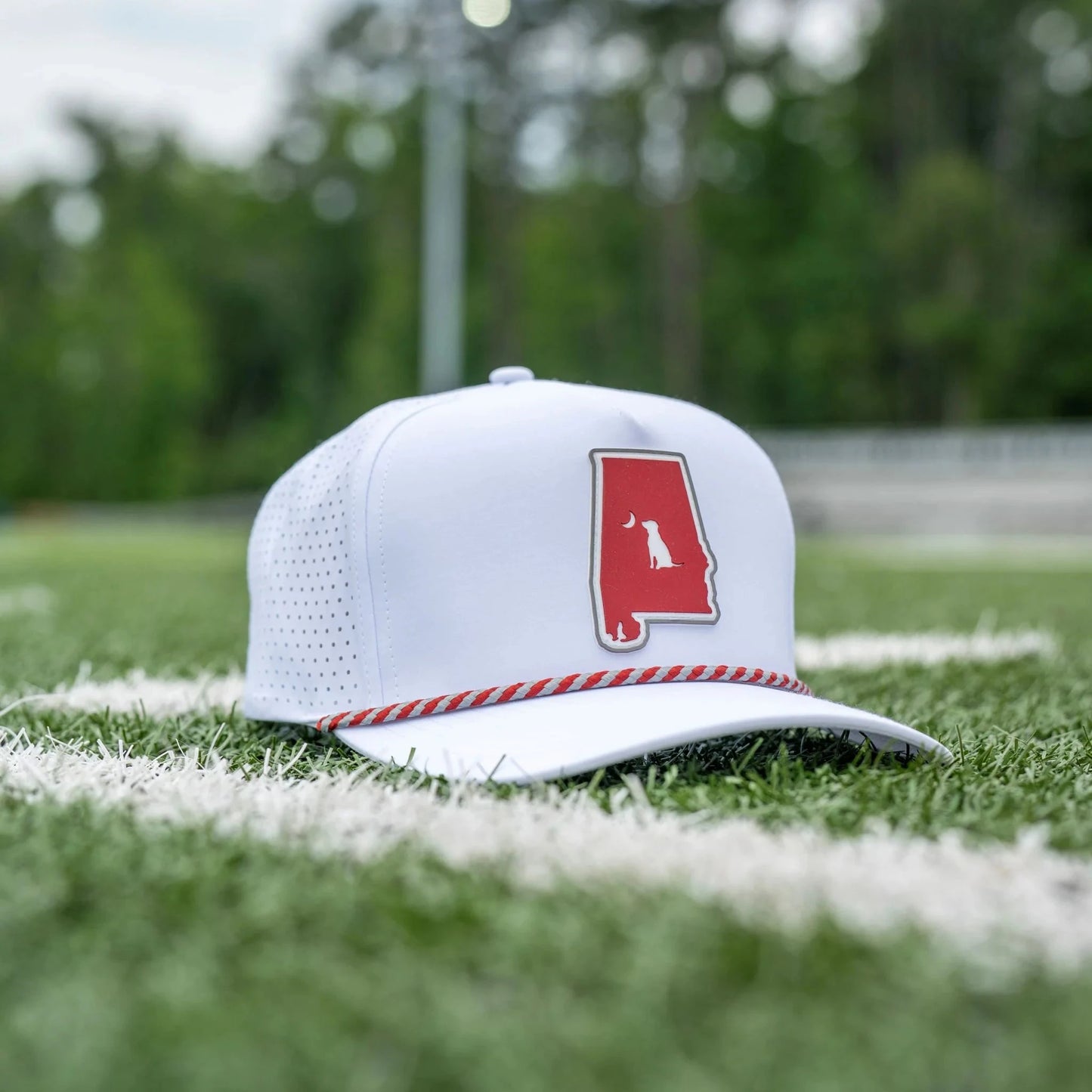 Local Boy Collegiate Patch Perforated Rope Hat- Alabama
