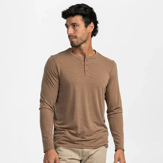 Southern Shirt Max Comfort LS Henley (Walnut)
