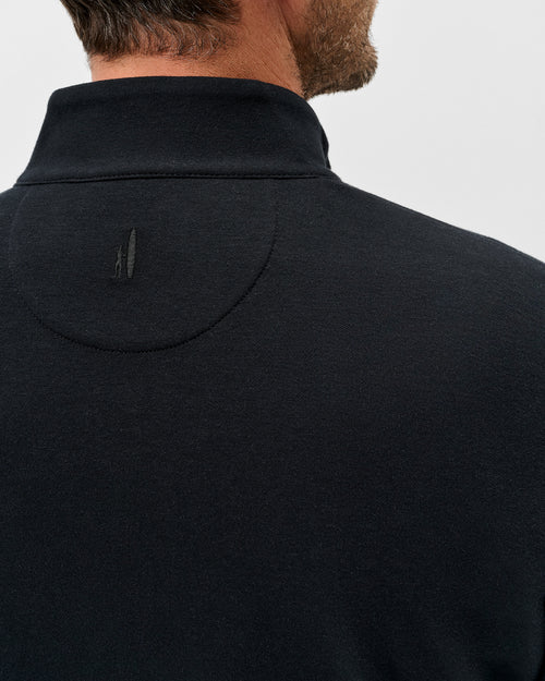Johnnie-O Sully Quarter-Zip Pullover (Black)