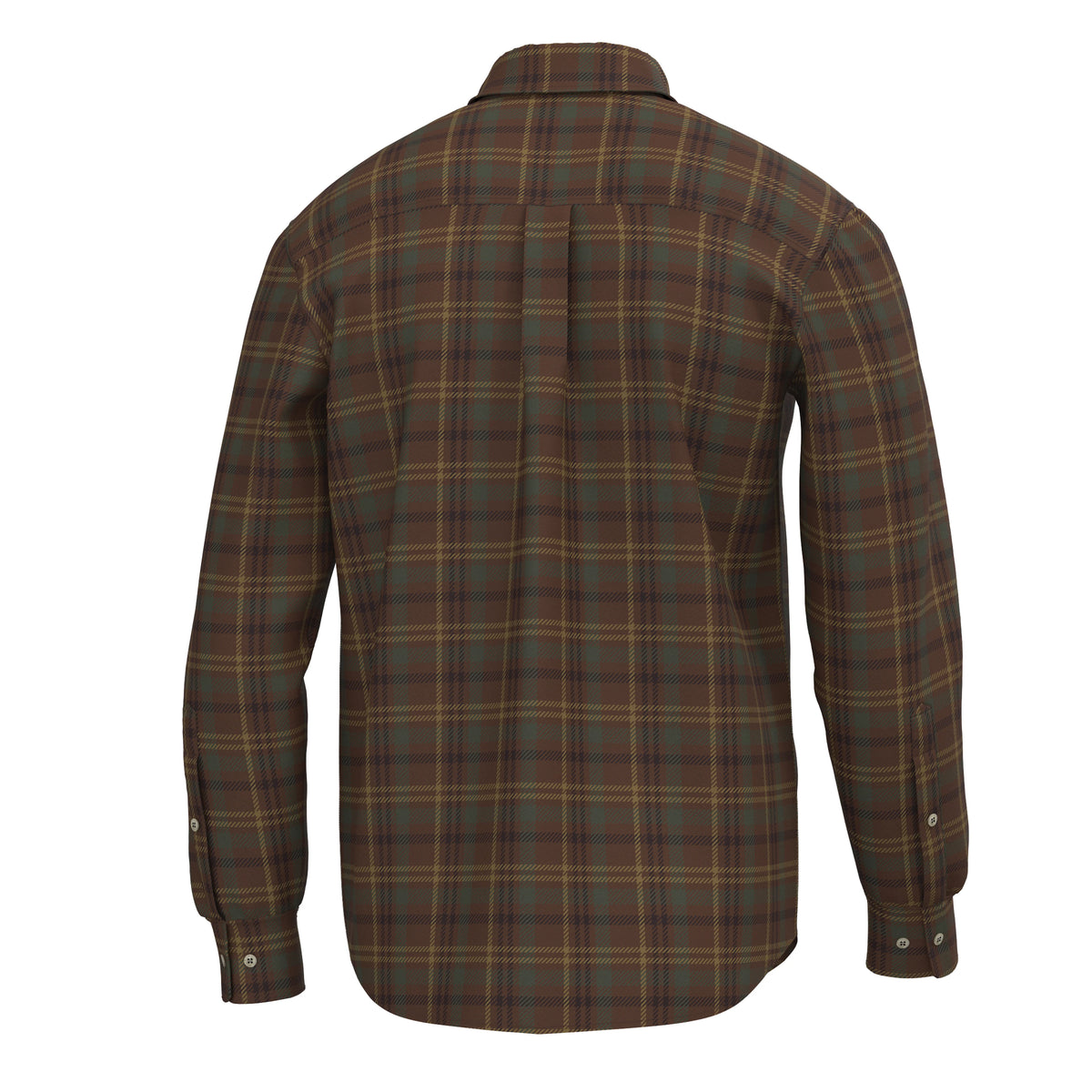 Local Boy Robert Stretch Flannel (Dark Rust/Copper/Forest)