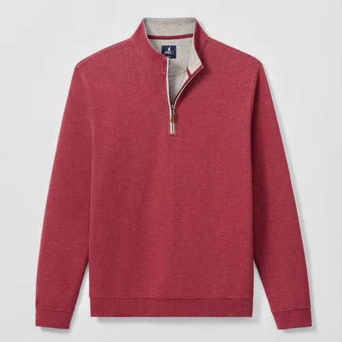 Johnnie-O Sully Quarter-Zip Pullover (Port)