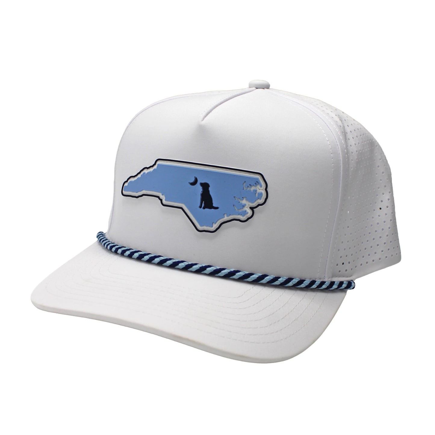 Local Boy Collegiate Patch Perforated Rope Hat- North Carolina