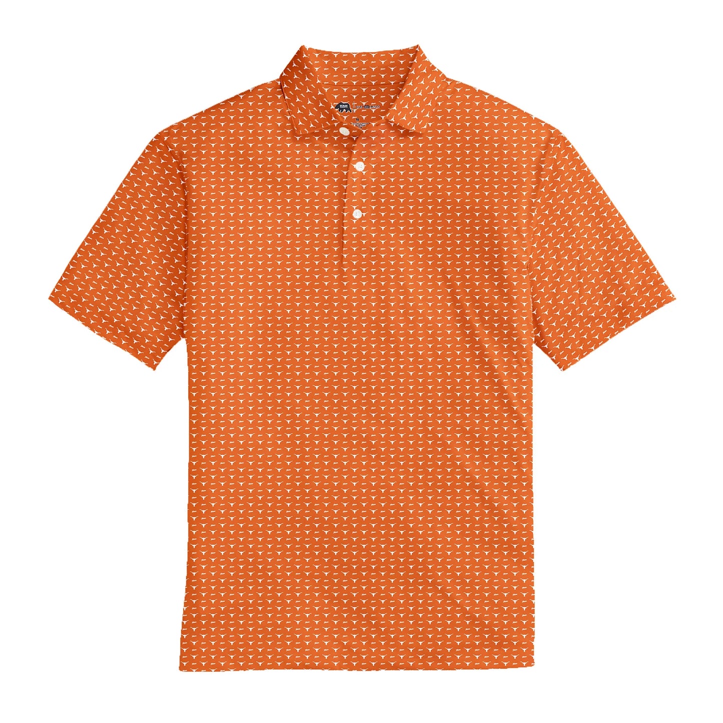 Onward Reserve Texas Longhorns Printed Performance Polo (Orange)
