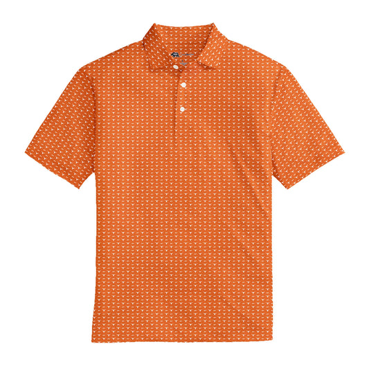 Onward Reserve Texas Longhorns Printed Performance Polo (Orange)