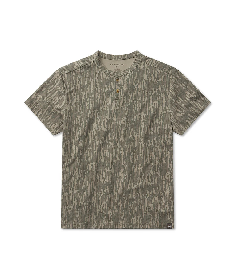 Southern Shirt Max Comfort SS Henley (Tree Bark)