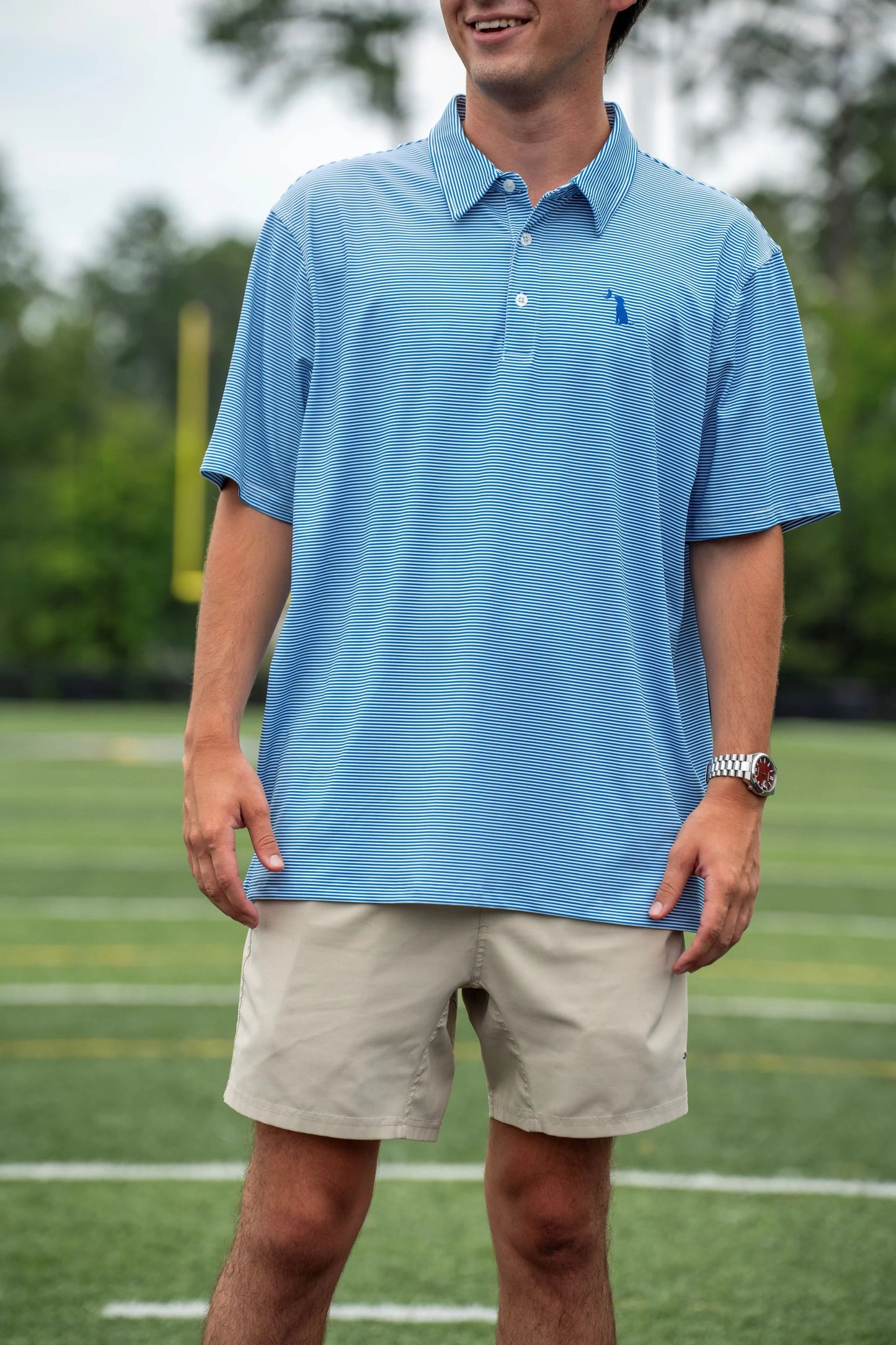 Local Boy Palms Polo (Blue/White)