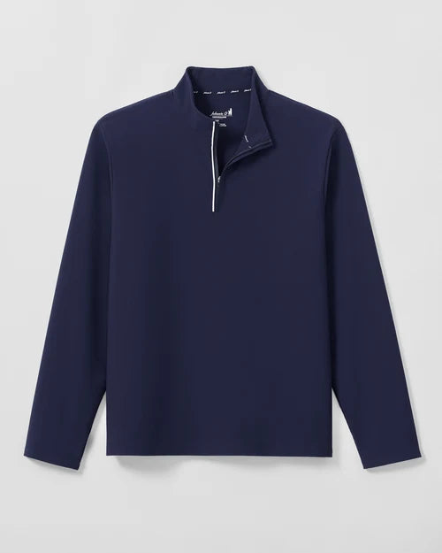 Johnnie-O Hoppin Ribbed Knit Performance Pullover (Navy)