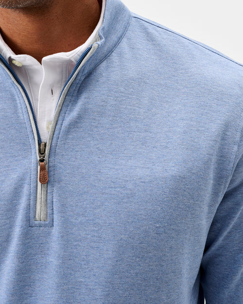 Johnnie-O Sully Quarter-Zip Pullover (Laguna Blue)