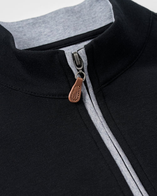 Johnnie-O Sully Quarter-Zip Pullover (Black)