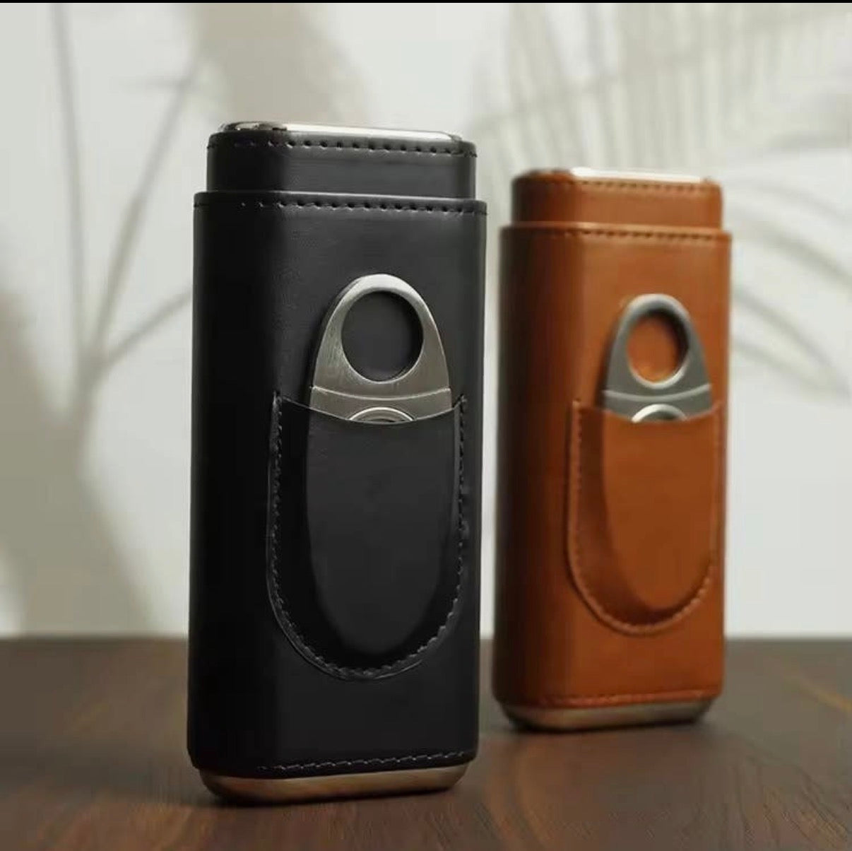 Leather Cigar Case (Black)