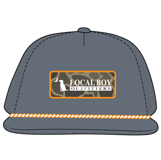 Local Boy Brush Logo Patch Rope Hat