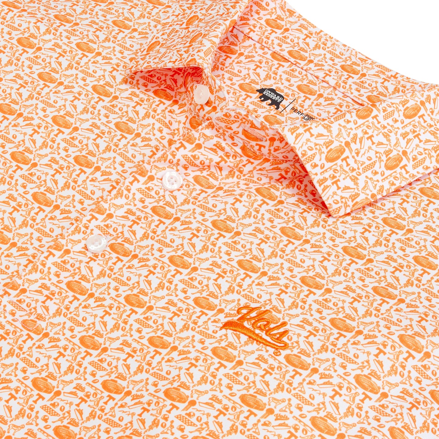Onward Reserve Tennessee Icon Printed Performance Polo (White)