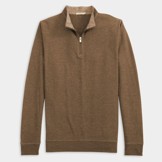 GenTeal Cotton/Modal Quarter-Zip (Cigar)