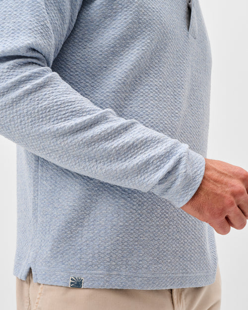 Johnnie-O Ransel Hidden Snap Pullover (Malibu)