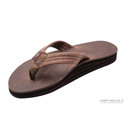Rainbow Sandals Luxury Leather Oak DOUBLE layer