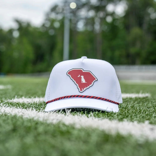 Local Boy Collegiate Patch Perforated Rope Hat- South Carolina