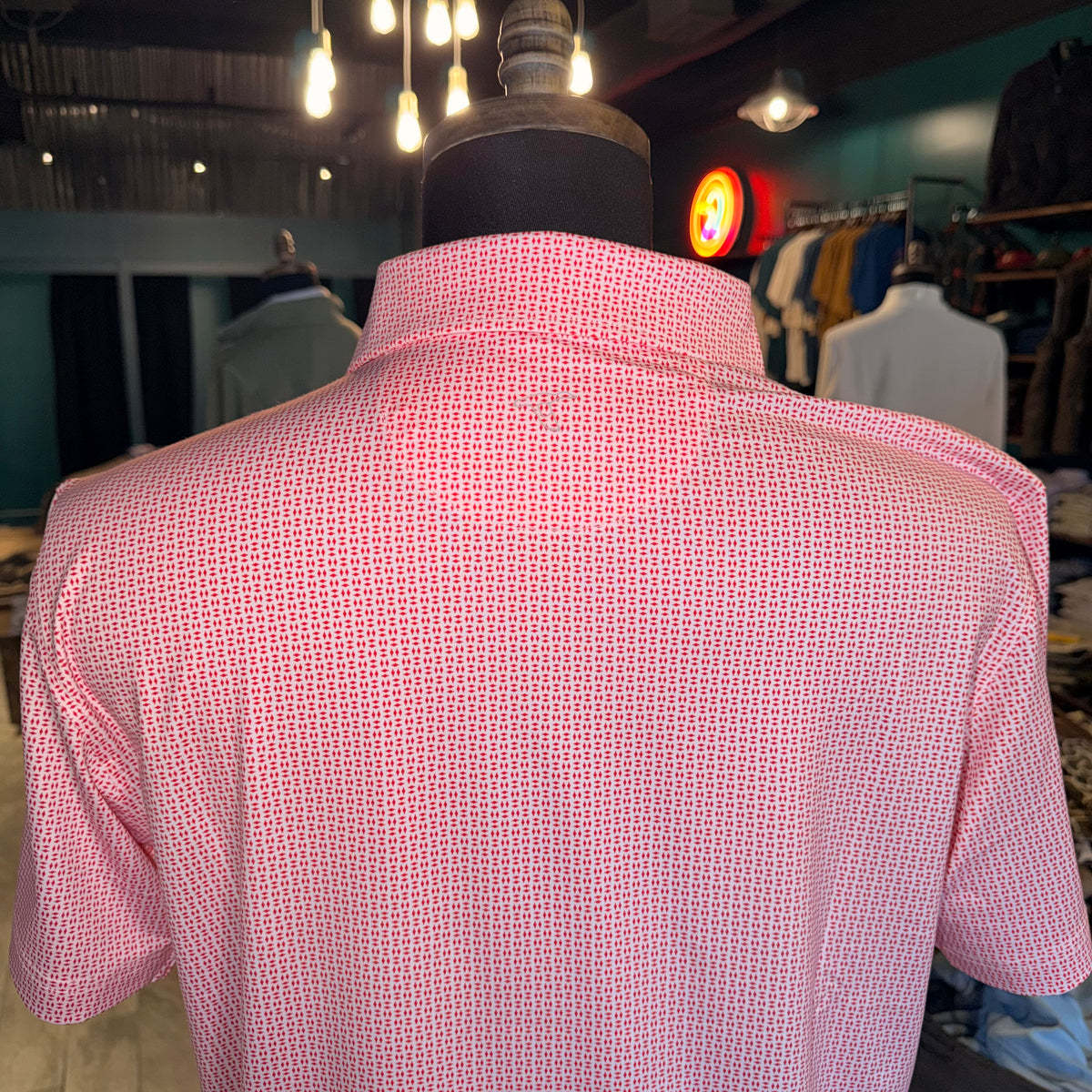 GenTeal Trellis ‘Wolves Up’ Polo (Red)