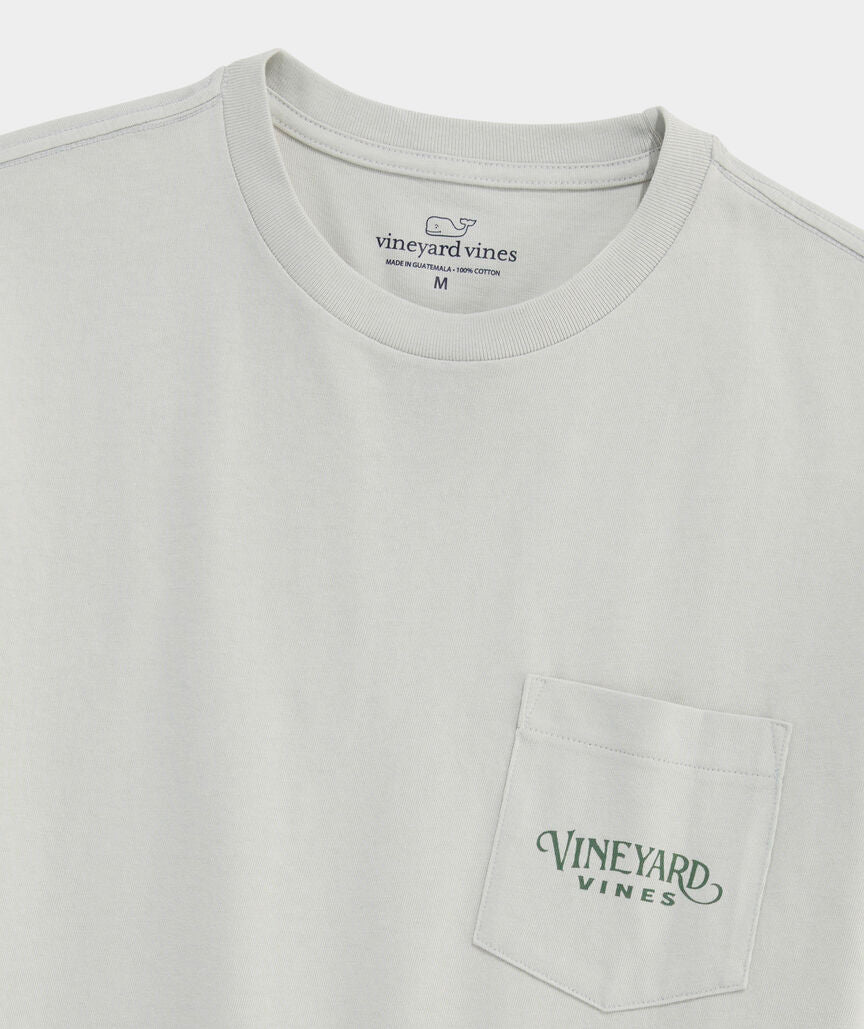 Vineyard Vines Marsh Dog LS Pocket Tee (Shell Gray)