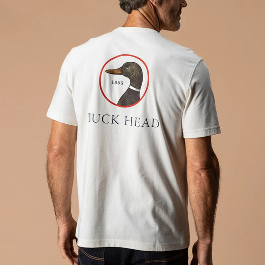 Duck Head Logo Short Sleeve T-Shirt (Antique White)