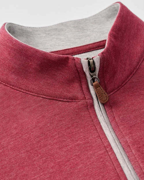 Johnnie-O Sully Quarter-Zip Pullover (Port)