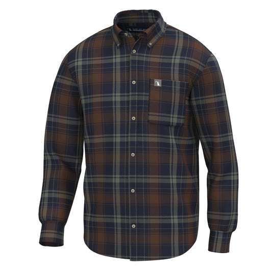 Local Boy Spurgeon Stretch Flannel (Navy/Dark Rust/Moss Gray)