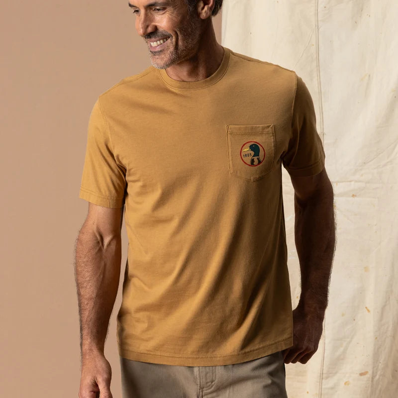 Duck Head Fit Better, Wear Longer Short Sleeve T-Shirt (Amberwood)