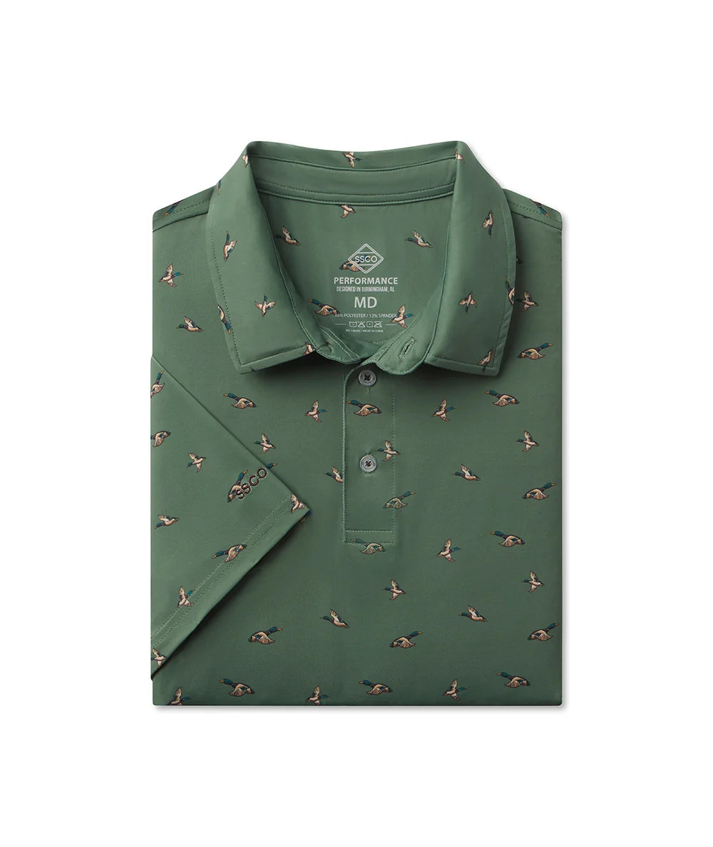 Southern Shirt Feathered Frenzy Printed Polo (Feather)