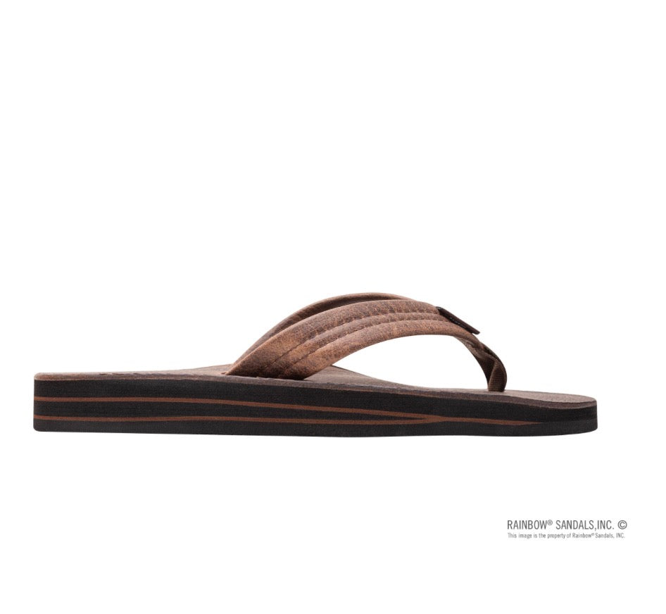Rainbow Sandals Luxury Leather Oak DOUBLE layer