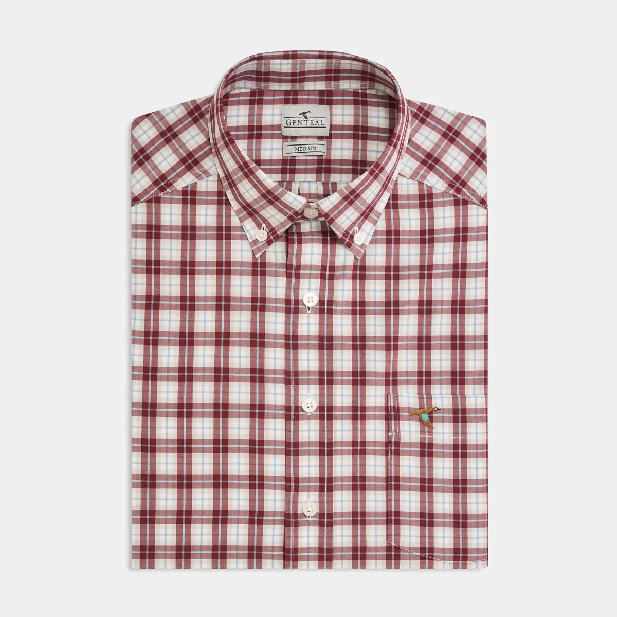 GenTeal Hansen Performance Sport Shirt- Garnet