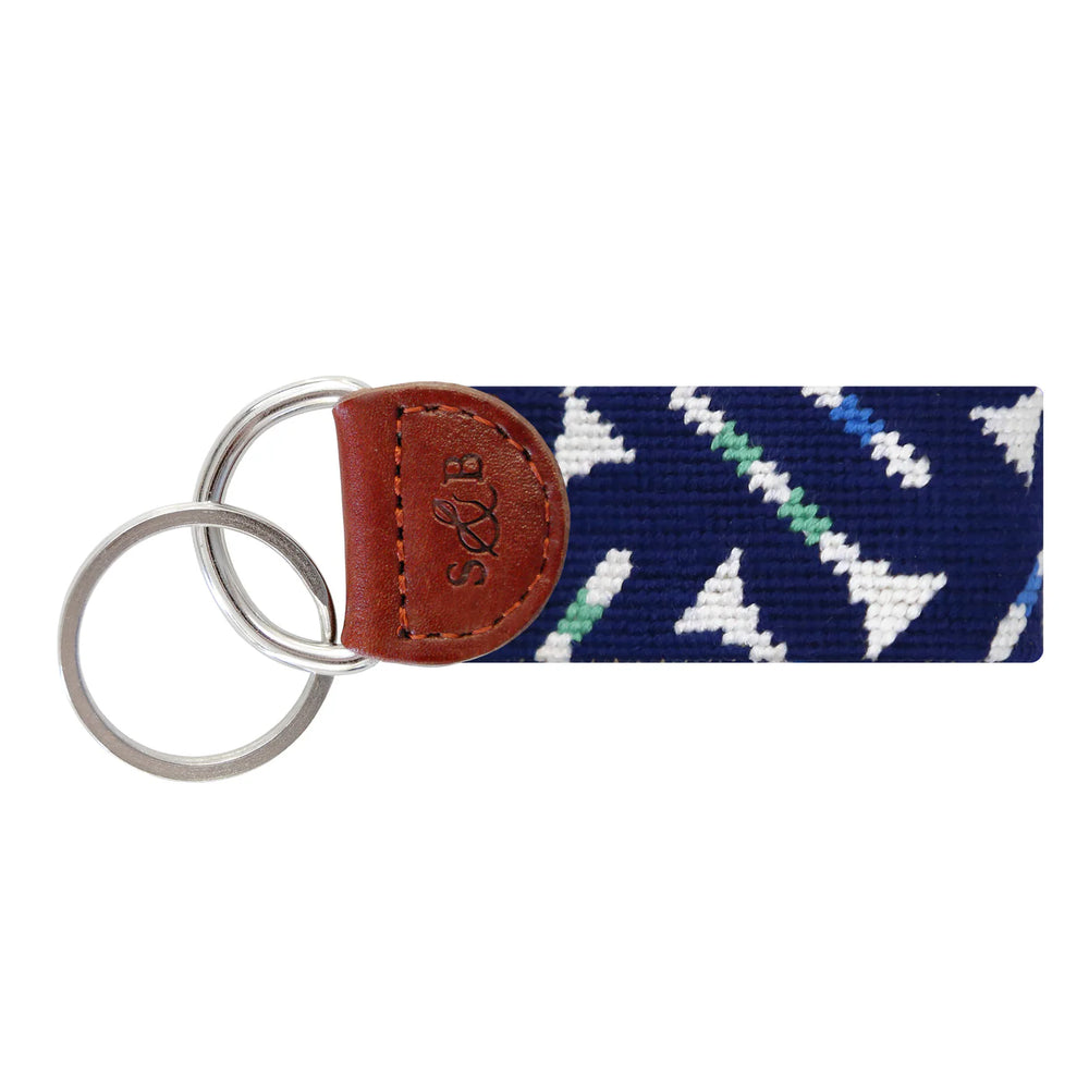 Smathers & Branson Golf Tee Pattern Key Fob
