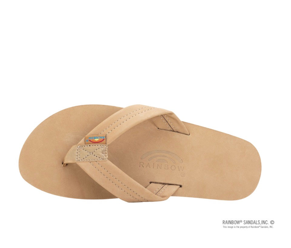 Rainbow Sandals Sierra Brown Premier Leather SINGLE layer