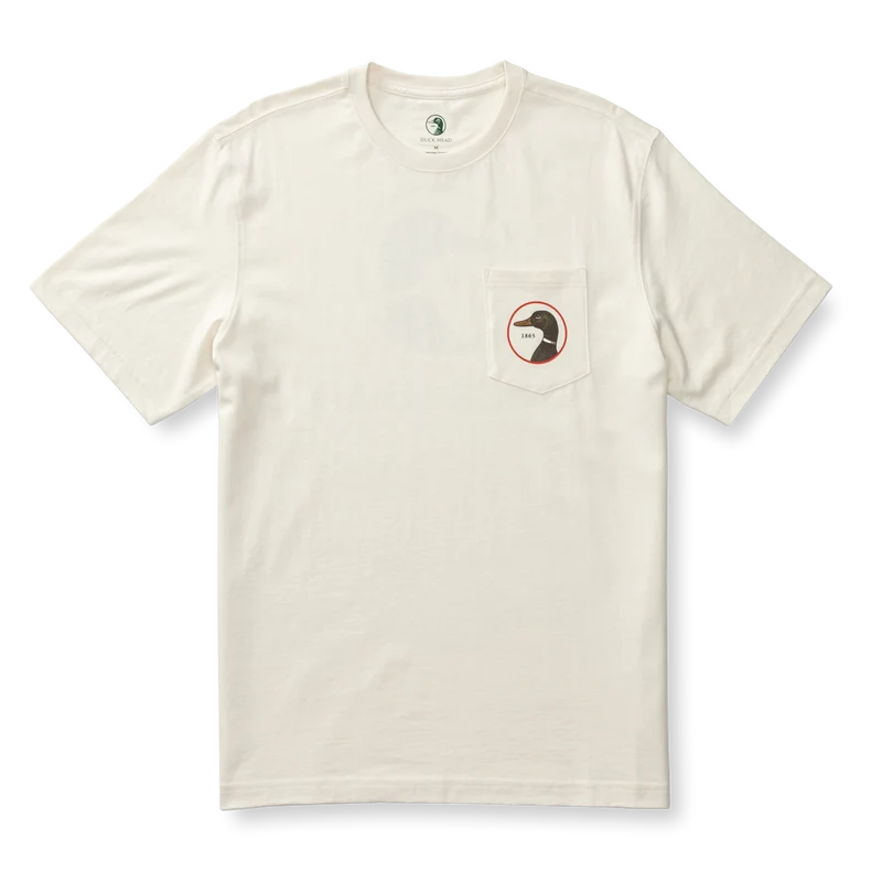 Duck Head Logo Short Sleeve T-Shirt (Antique White)