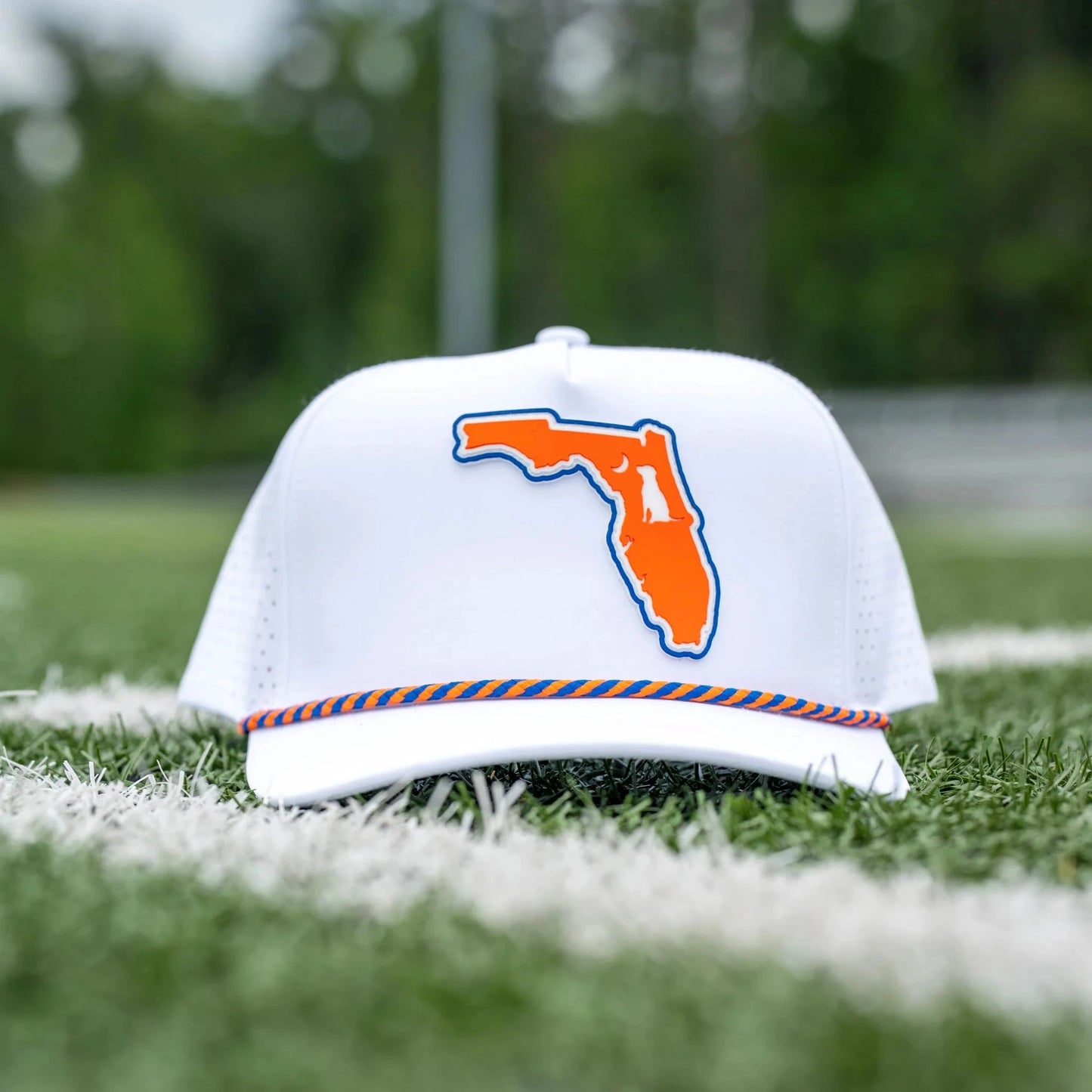 Local Boy Collegiate Patch Perforated Rope Hat- Florida