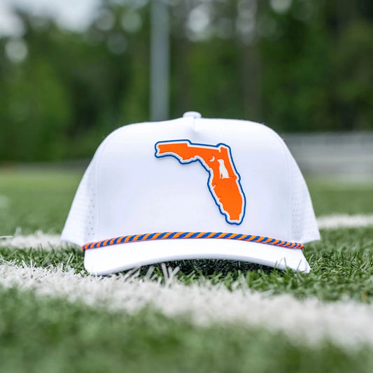 Local Boy Collegiate Patch Perforated Rope Hat- Florida