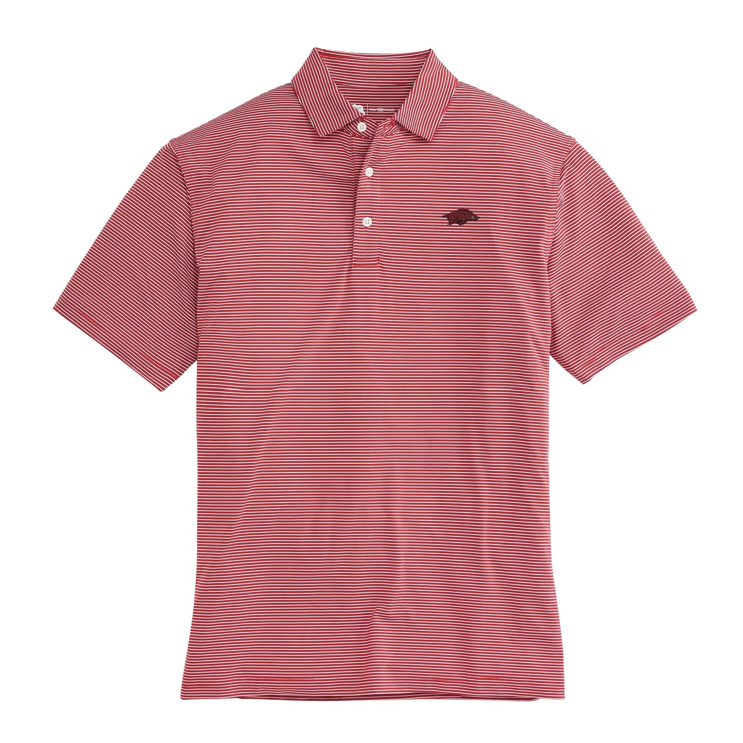 Onward Reserve Birdie Stripe Arkansas Performance Polo