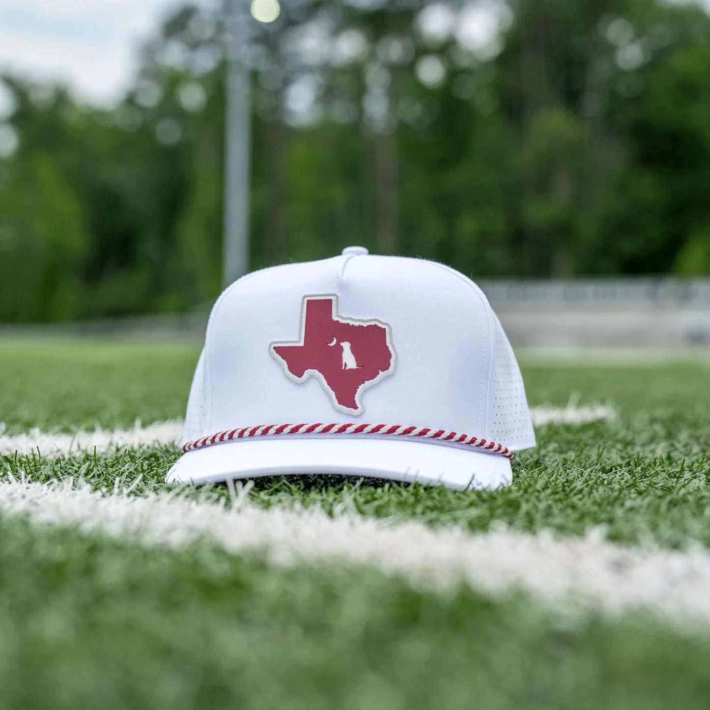 Local Boy Collegiate Patch Perforated Rope Hat- Texas A&M
