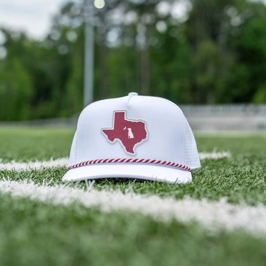 Local Boy Collegiate Patch Perforated Rope Hat- Texas A&M