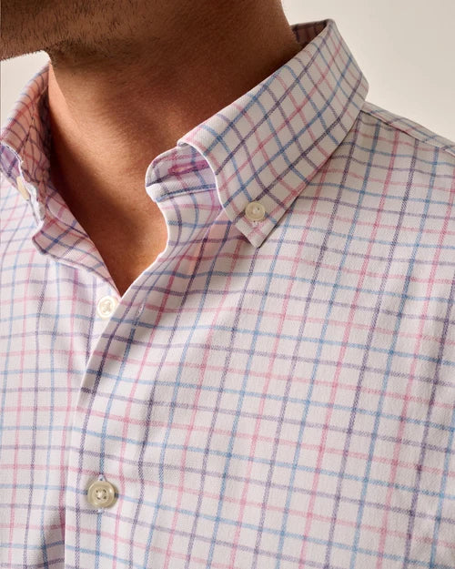 Johnnie-O Everyday Performance Button Down Shirt (Paddock Porto Pink)