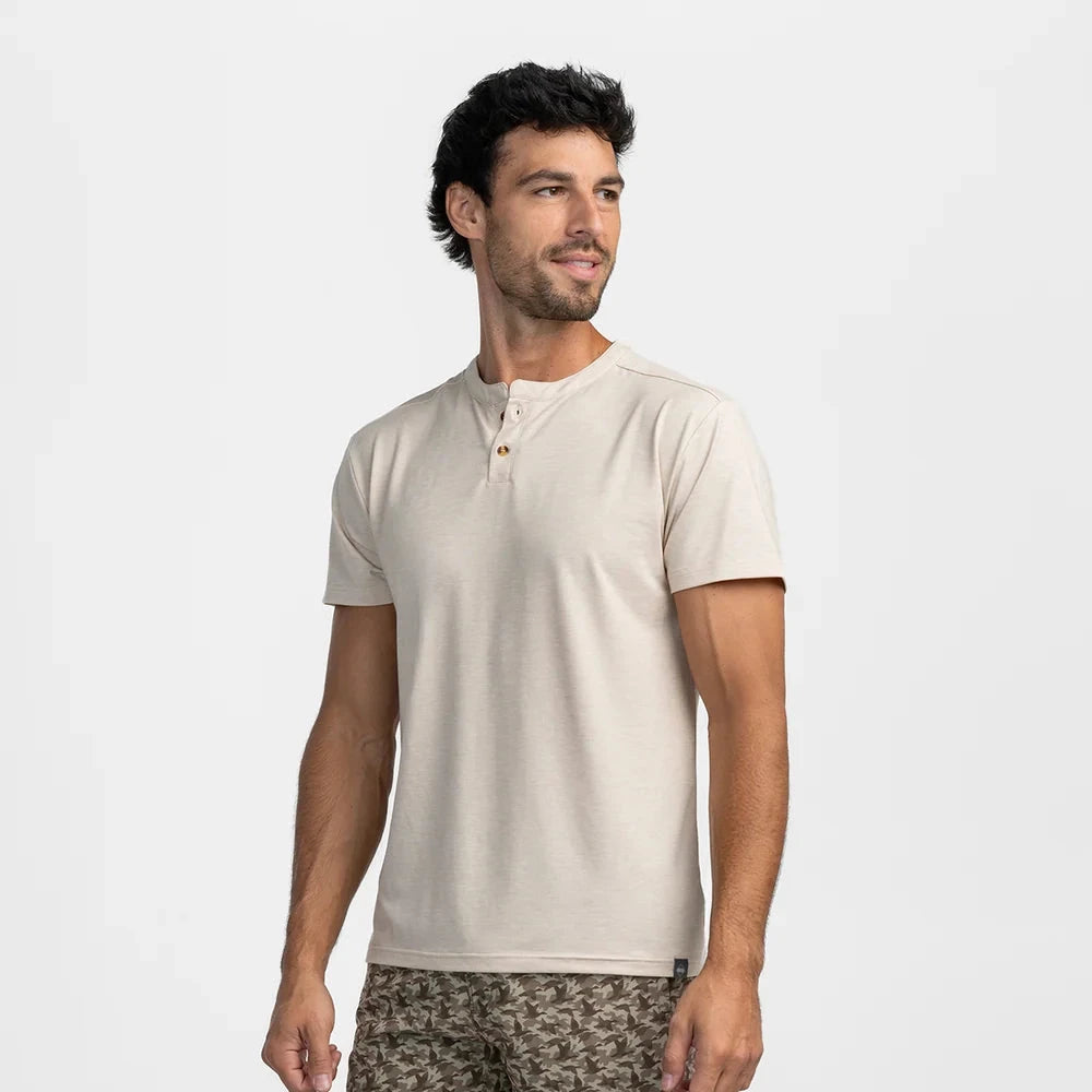 Southern Shirt Max Comfort SS Henley (Oatmeal)
