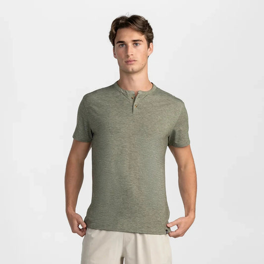 Southern Shirt Max Comfort SS Henley (Spanish Moss)