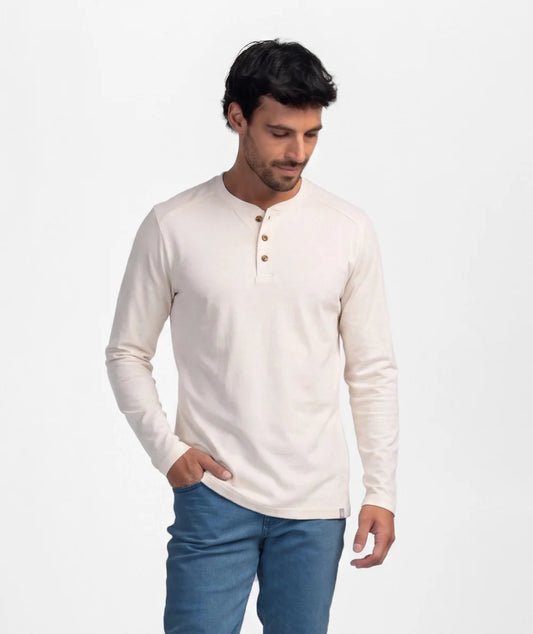 Southern Shirt Max Comfort LS Henley (Oatmeal)