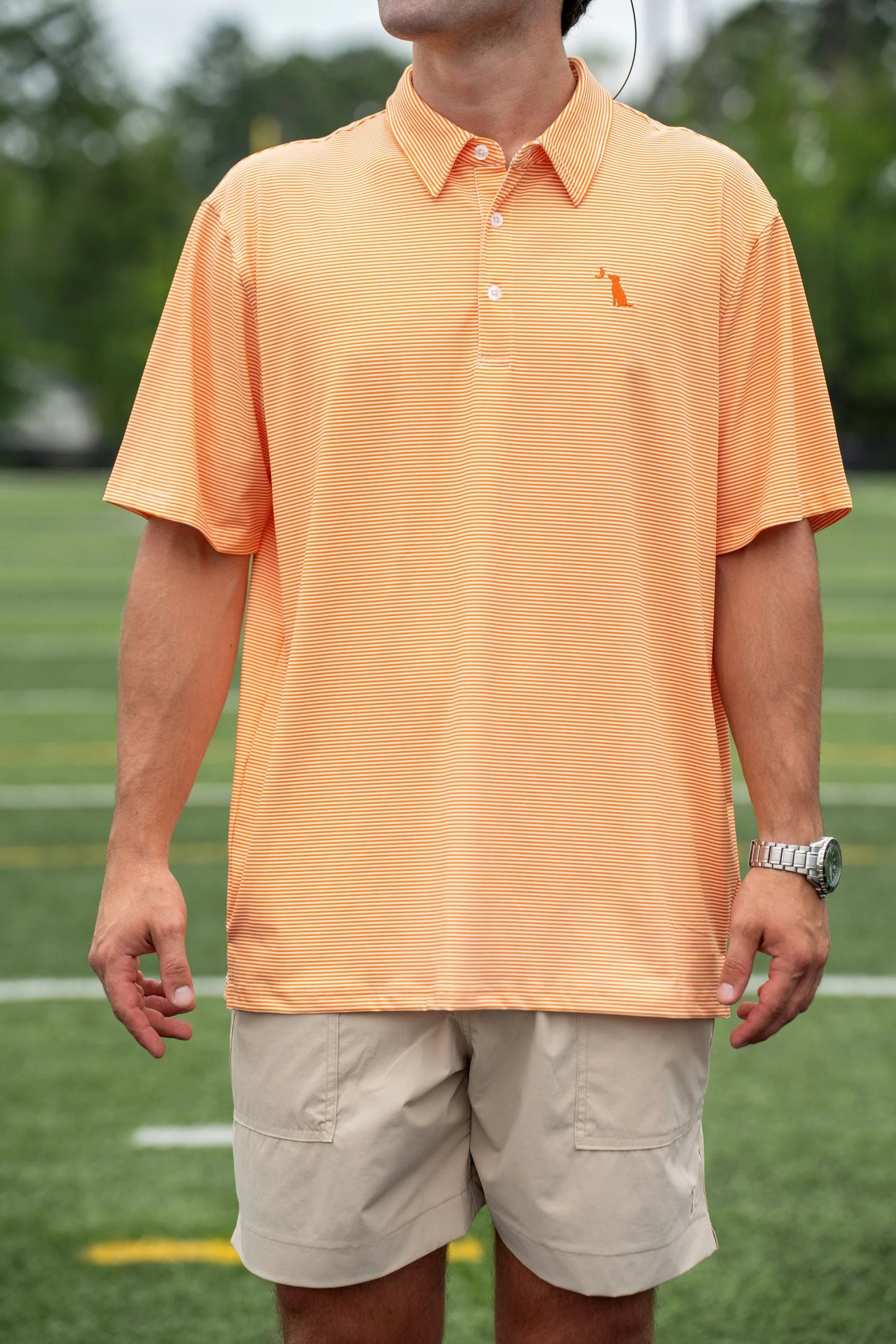 Local Boy Palms Polo (Big Orange/White)- TN
