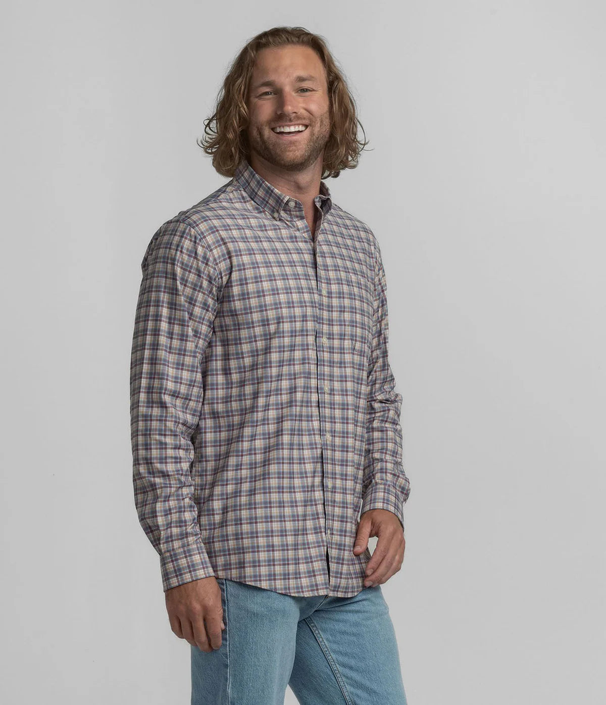 Ridgeside Plaid LS - Desert Forest