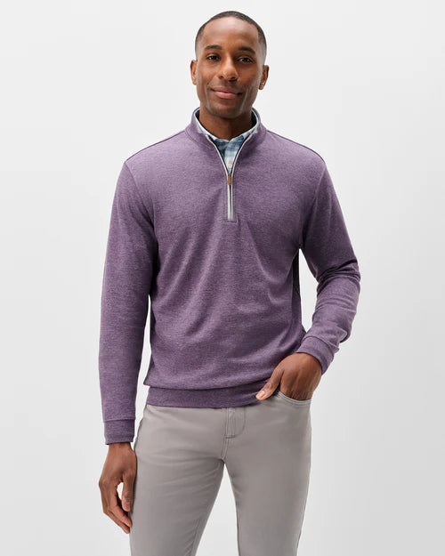 Johnnie-O Sully Quarter-Zip Pullover (Huckleberry)
