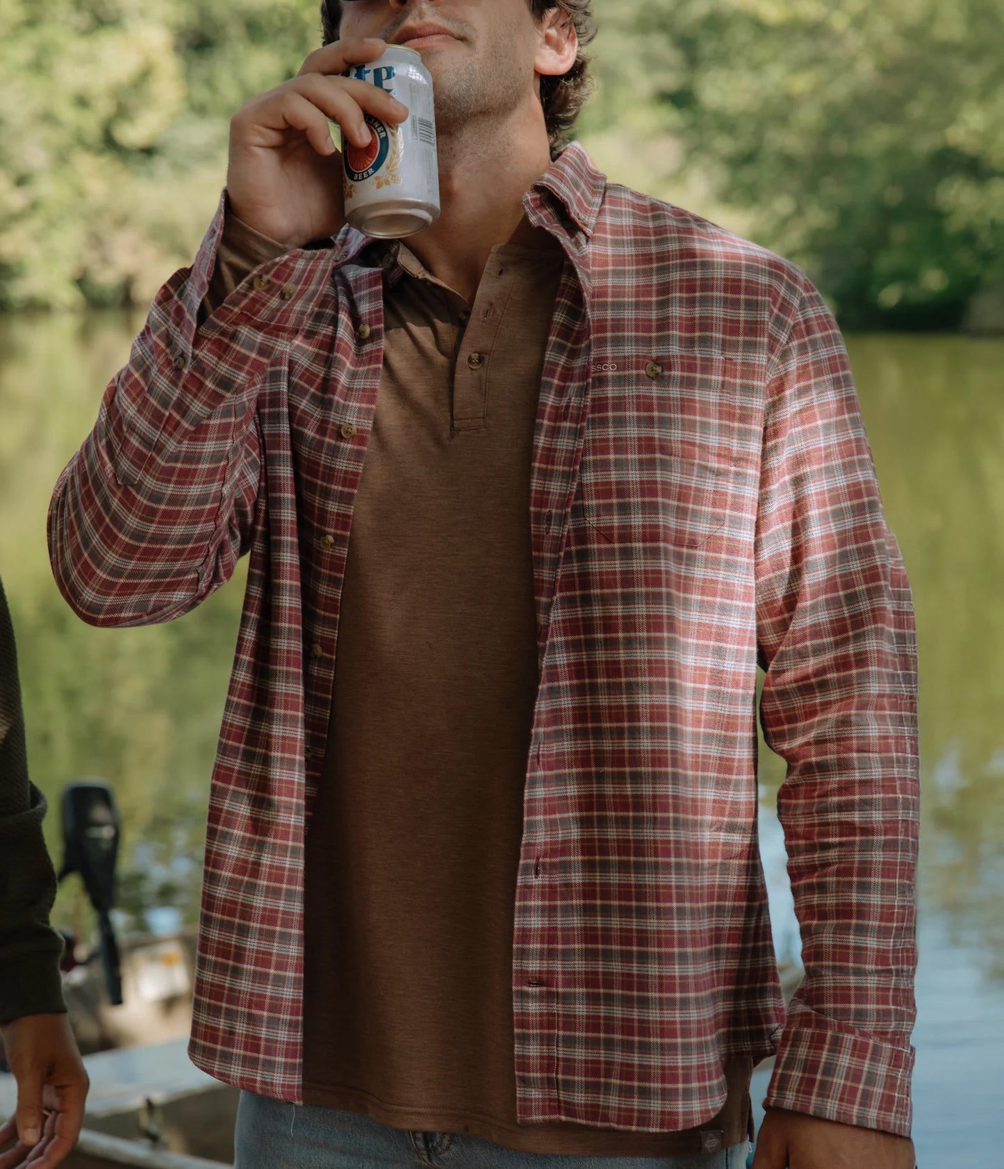 Max Comfort Henley LS - Natural