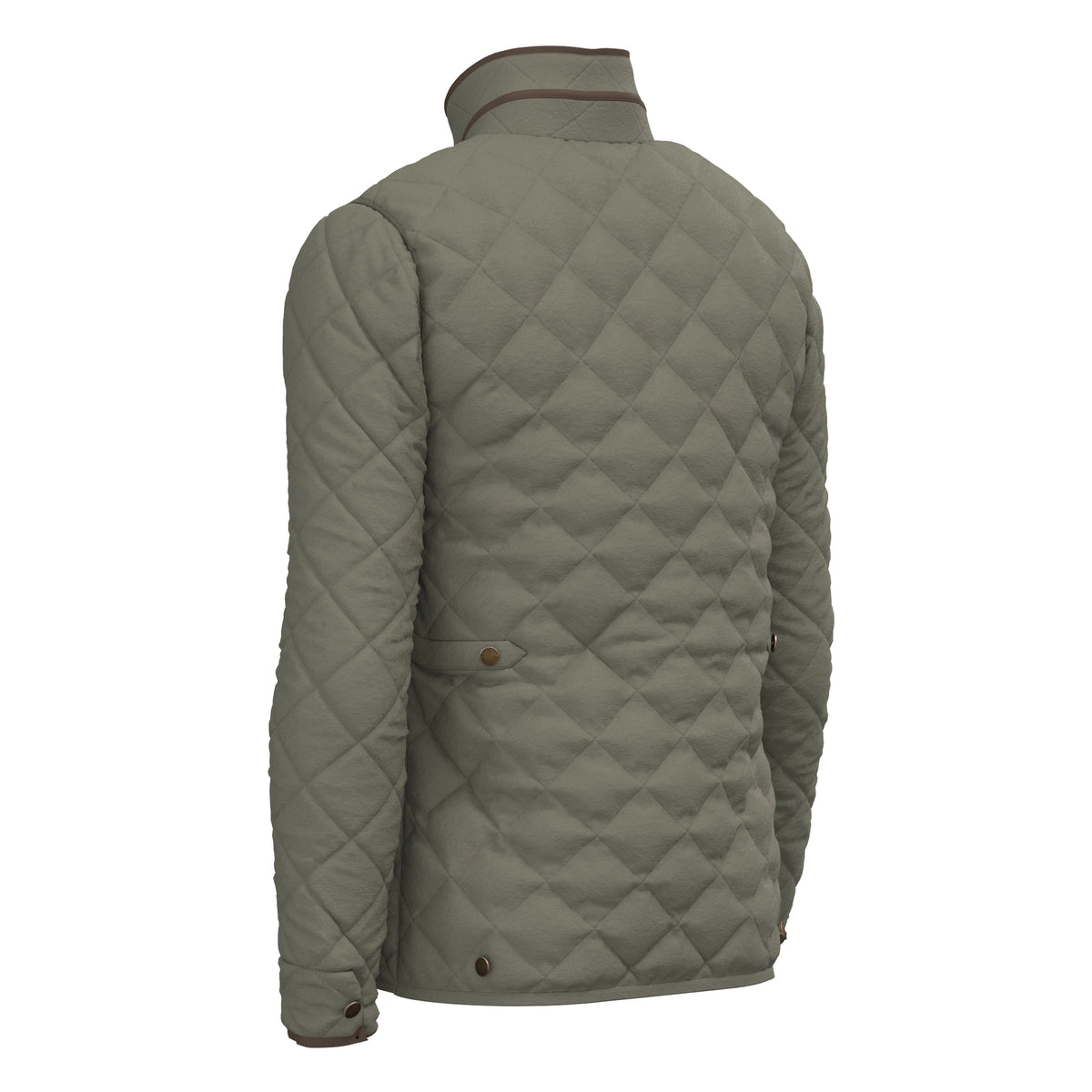 Local Boy Diamond Quilted Jacket (Moss Green)