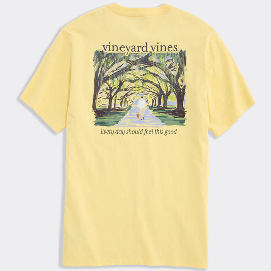 Vineyard Vines Under The Moss SS Pocket Tee (Lemon Meringue)