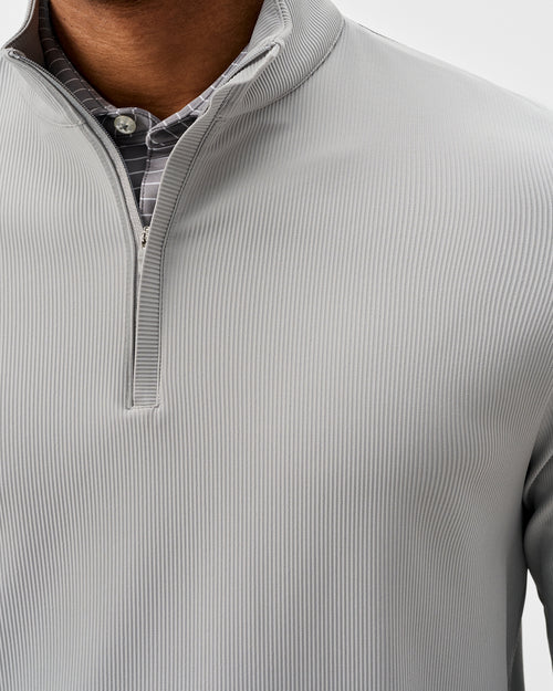 Johnnie-O Hoppin Ribbed Knit Performance Pullover (Seal)