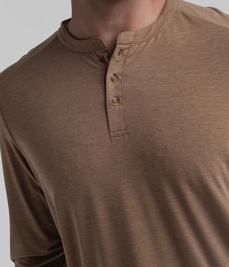 Max Comfort Henley LS - Natural