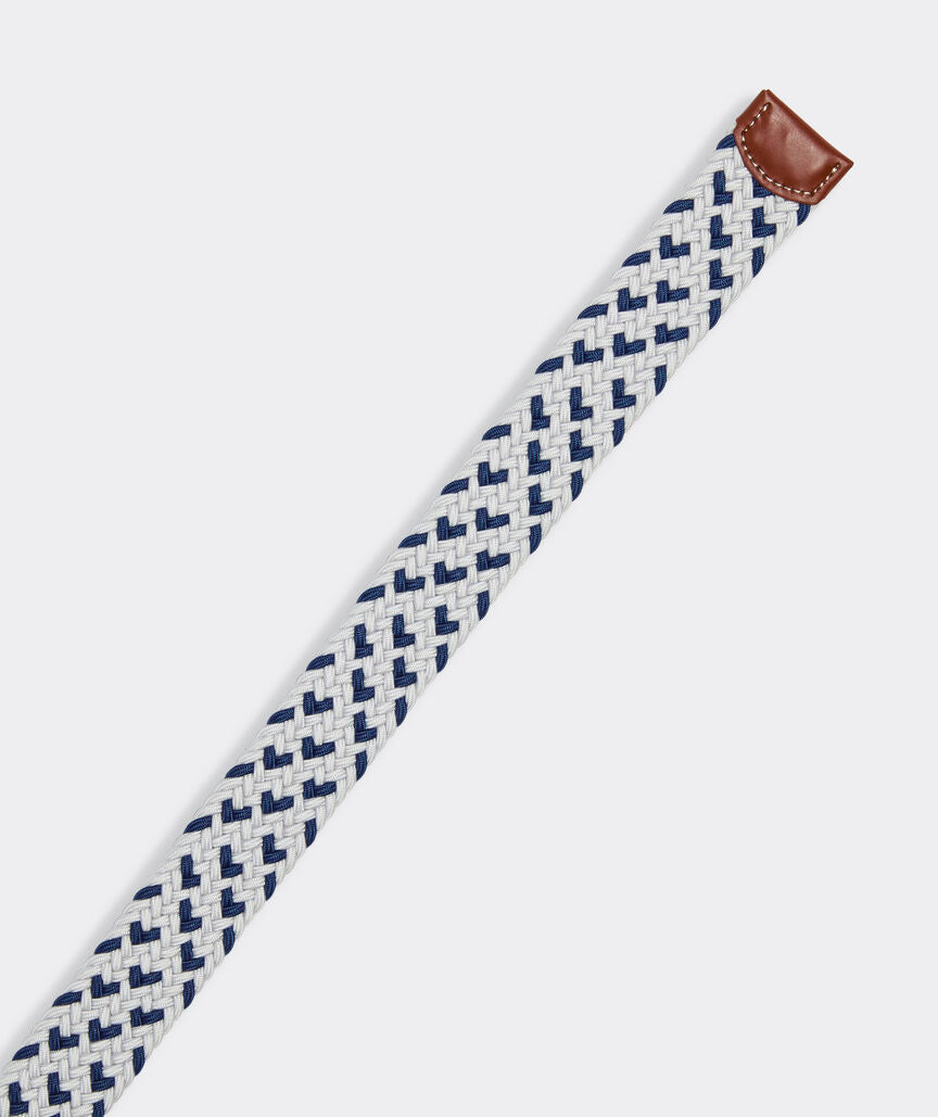 Vineyard Vines Flecked Heritage Bungee Belt (Moonshine)